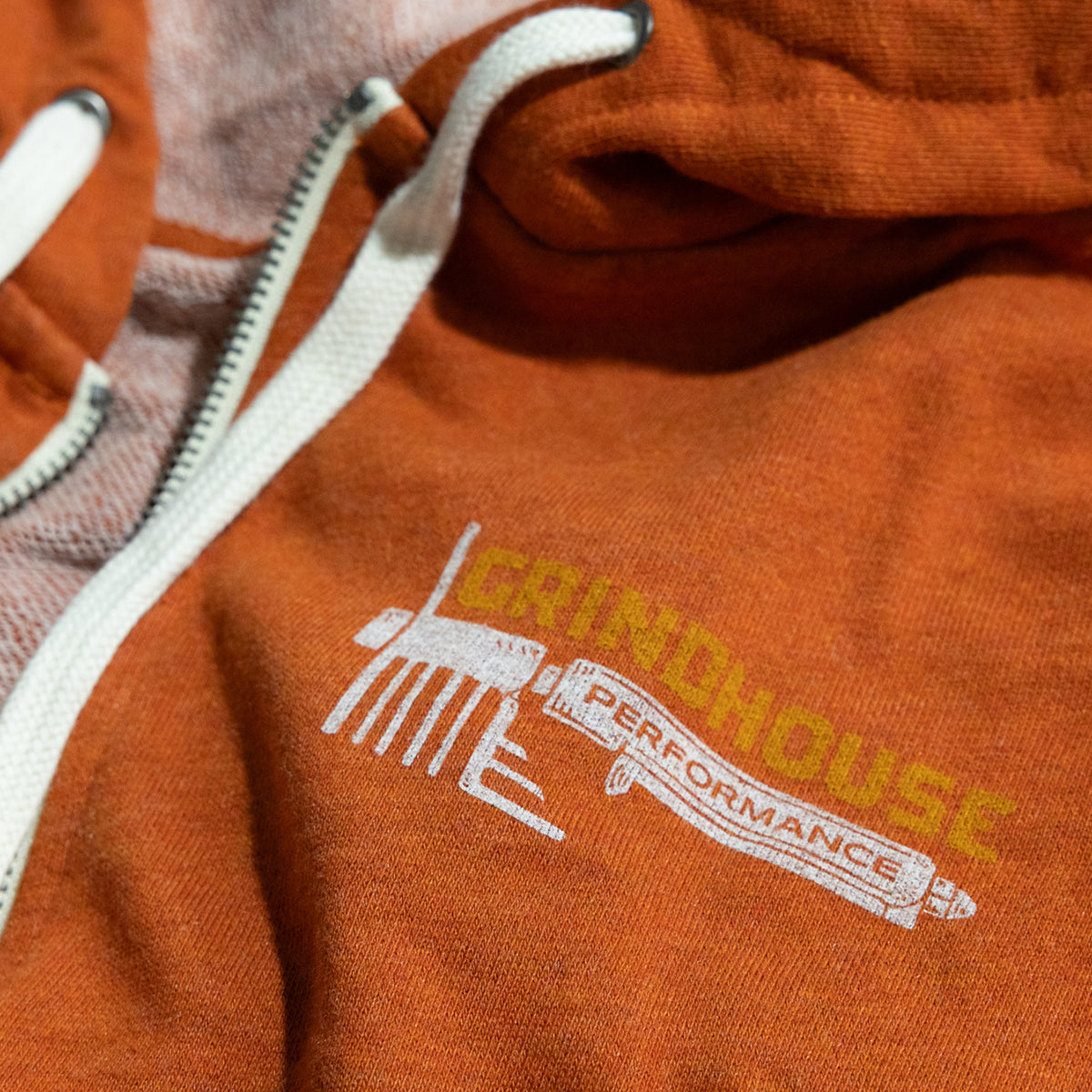 Heatwave Zip Hoodie, Burnt Orange